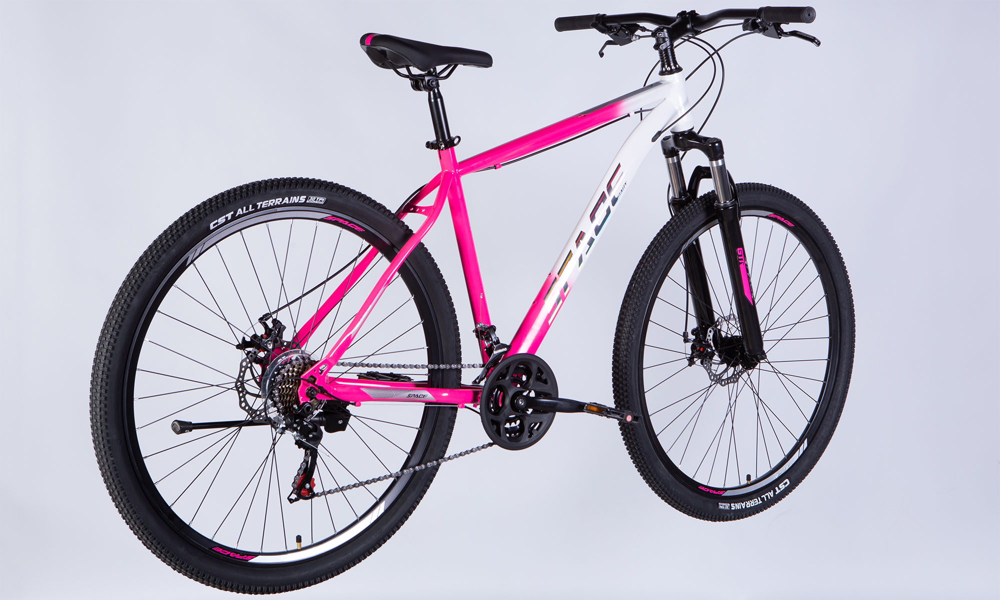 Велосипед SPACE MARS DD FR, 29", ST, рама 20", 2025, розово-белый 5