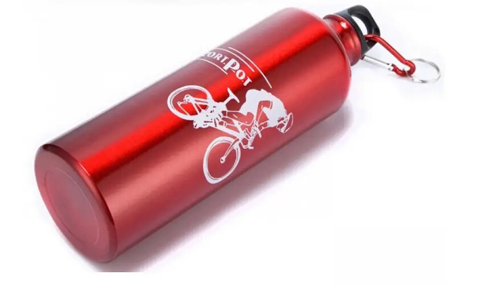 Фляга алюминиевая DN-3 0.75 л красный