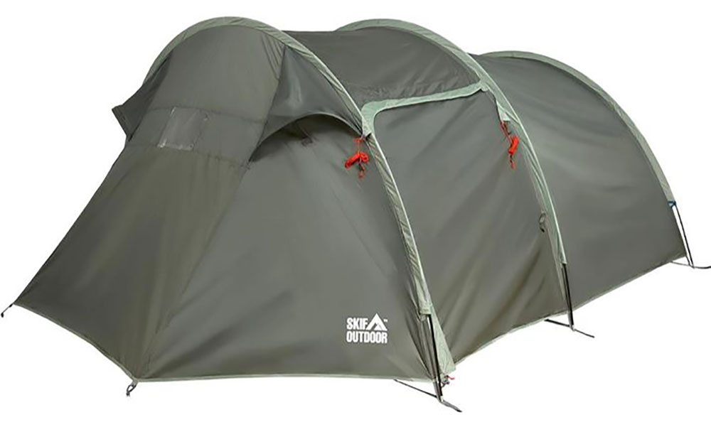 Фотография Палатка четырехместная Skif Outdoor Askania, темно-зеленая