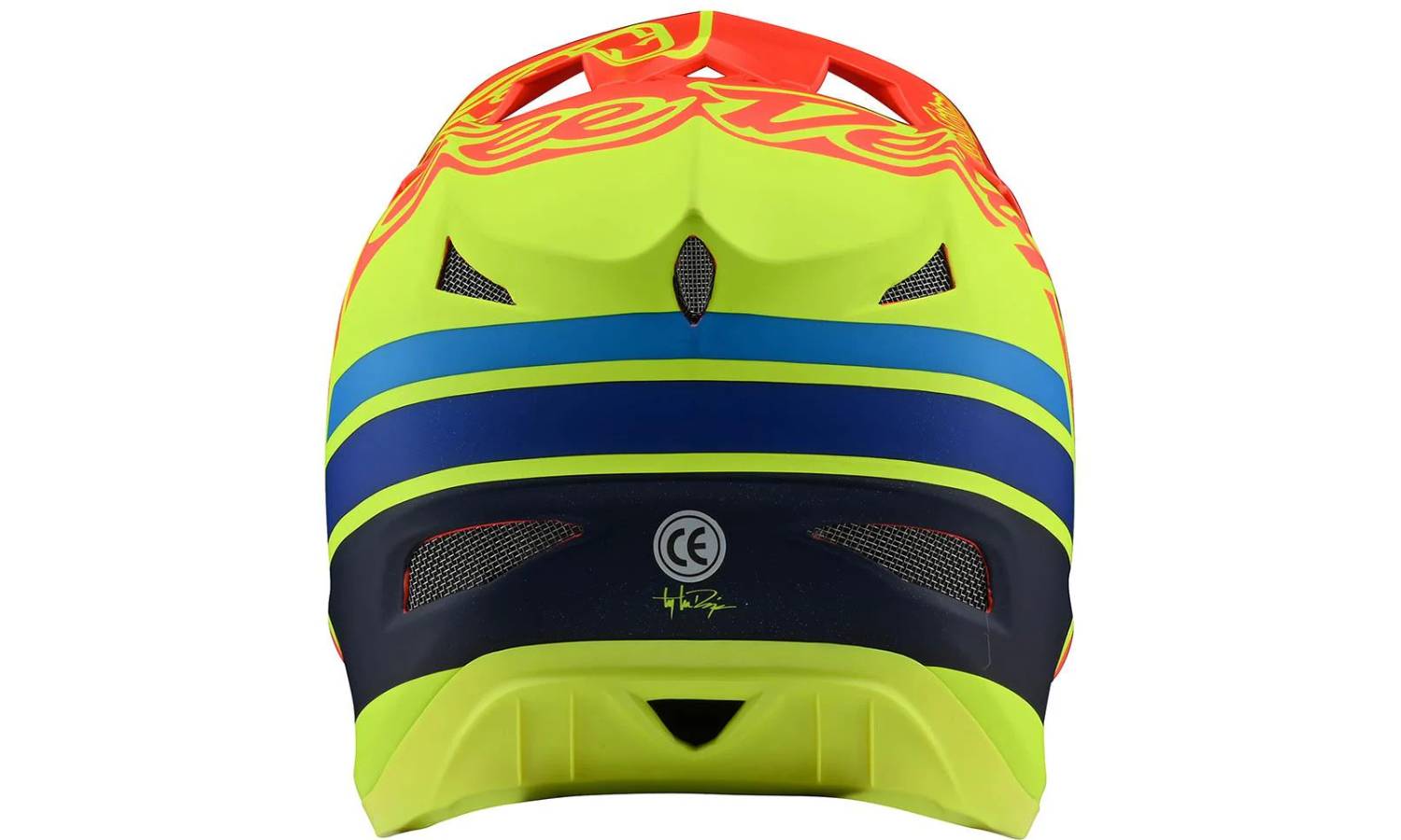 Вело шлем TLD D3 Fiberlite размер L (58-59 см) Silhoette Orange/Yellow 3