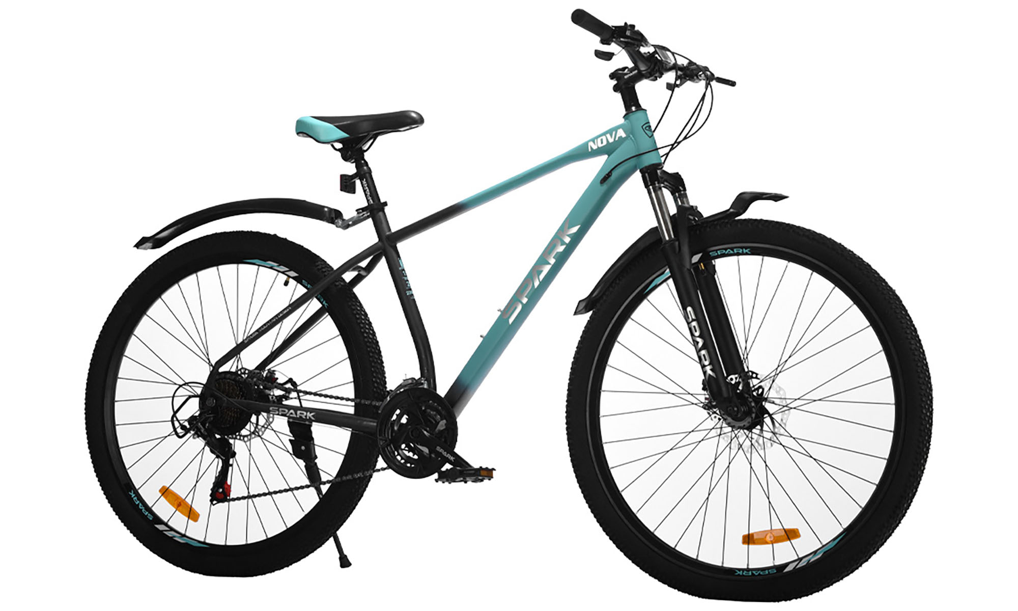 Велосипед SPARK NOVA 29", размер L, рама 19", год 2025, бирюзовый с черным 3