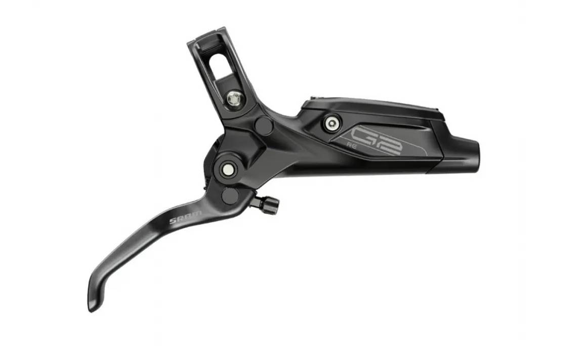 Гальмо дискове Sram G2 RE (Reach, E-MTB) Guide Aluminum Lever Code 4Piston Caliper Gloss Black Rear 1800mm Hose 2