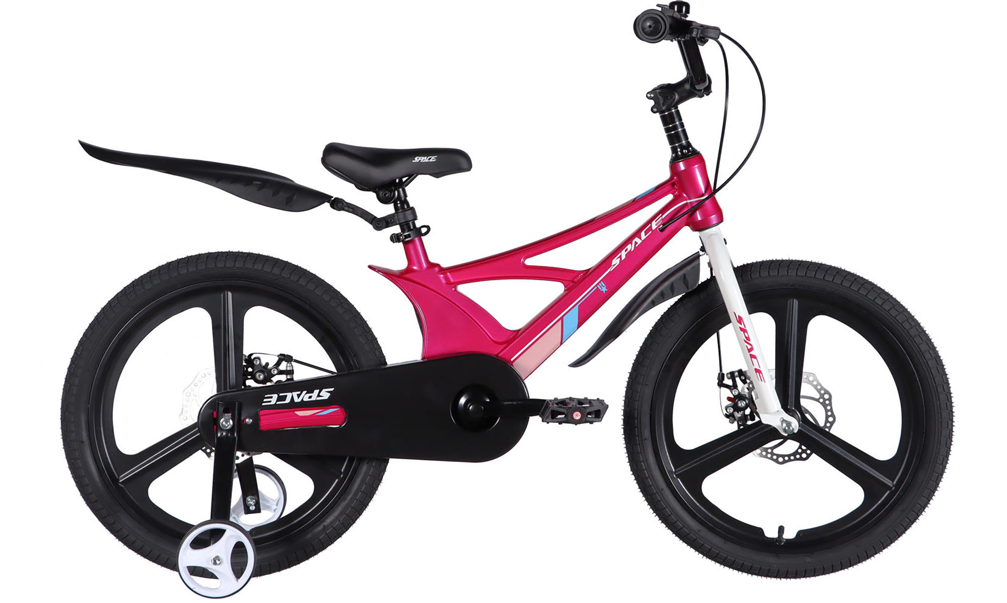 Велосипед SPACE KID STAR DD 20", размер XXS, рама-11", год 2026, розовый с белым 