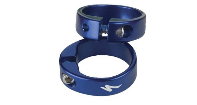 Фотография Замки для грипс Specialized Grip Locking Ring 1 Pair Blu Anodized 