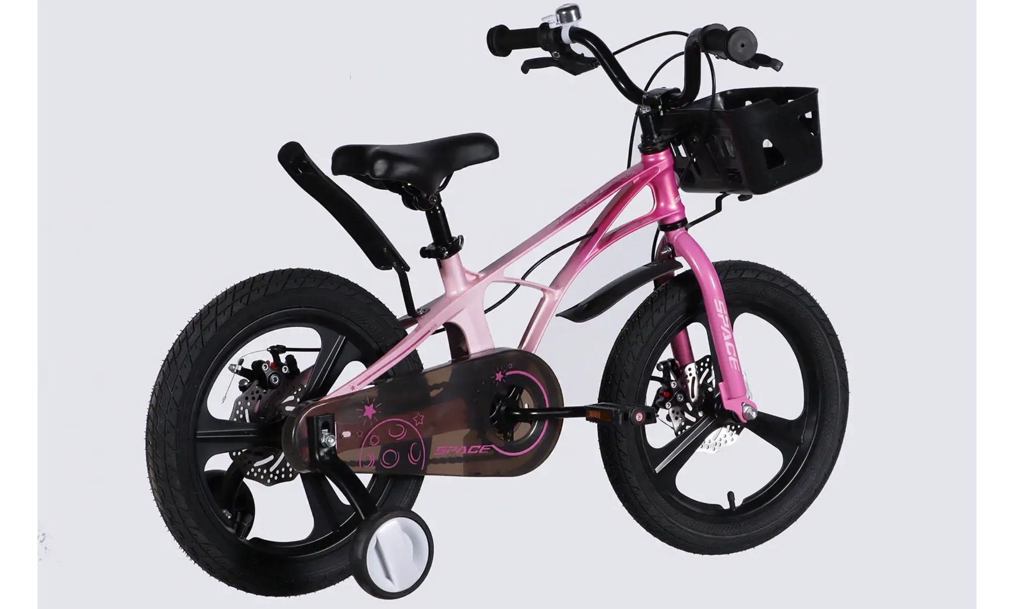 Велосипед SPACE KID ANDROMEDA DD 16", розмір XXS, рама-9", рік 2026, рожево-малиновий 4