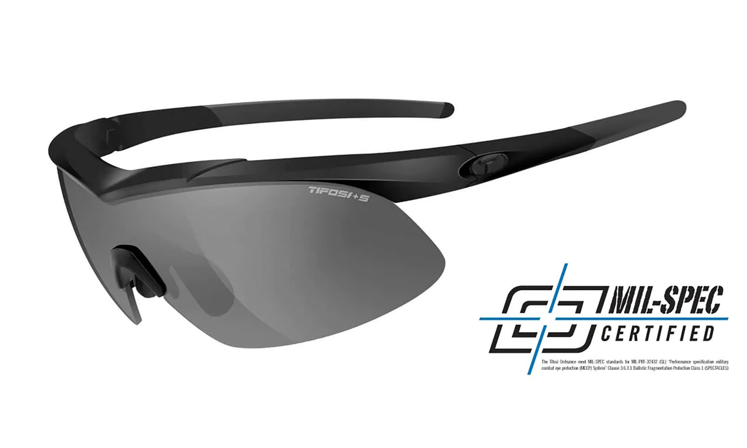 Очки Tifosi Z87.1 Ordnance 2.0, Black с линзами Smoke/HC Red/Clear  !Тактические 