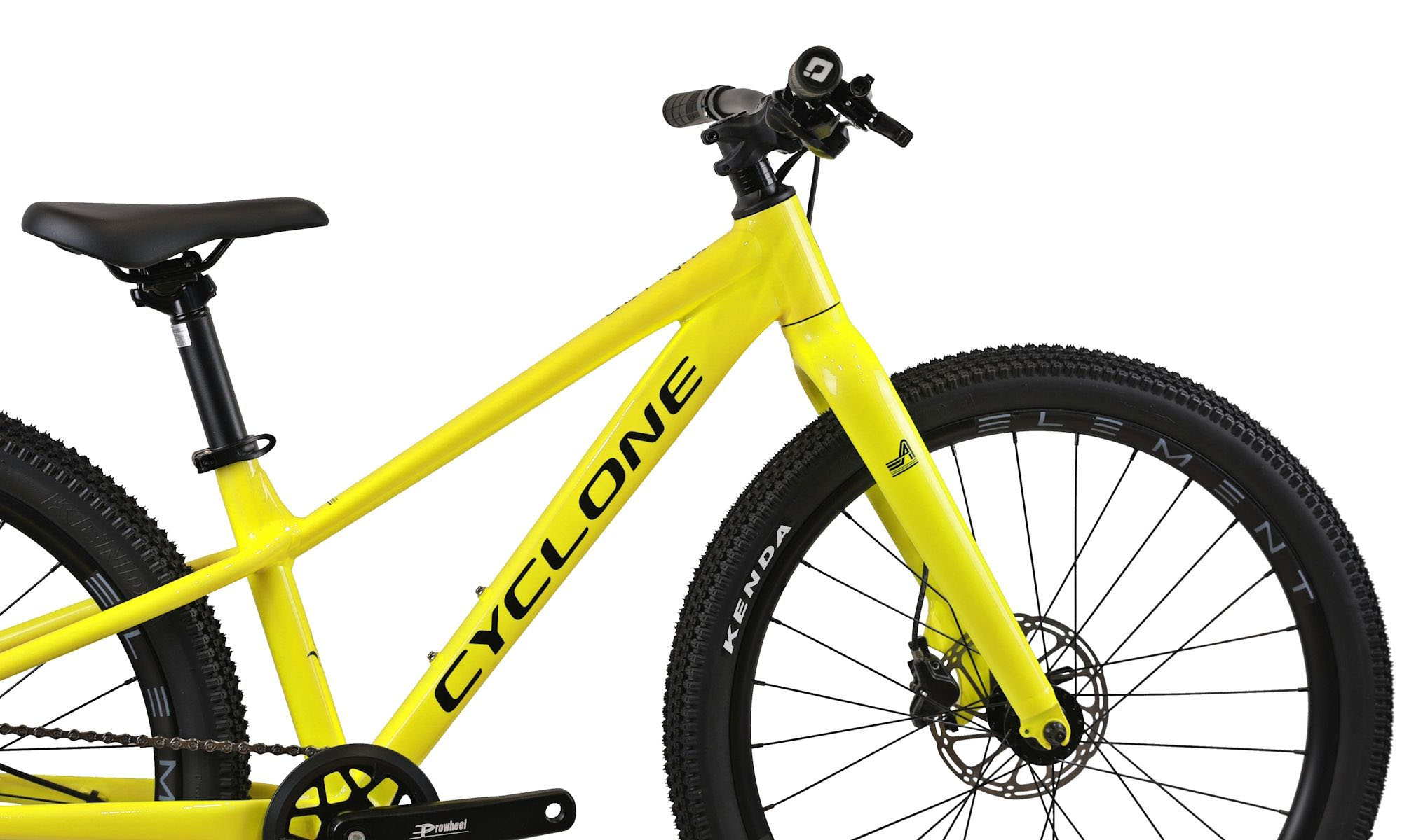 Фотография Велосипед CYCLONE ULTIMA 24", размер XXS, рама 12", 2025, Желтый  3