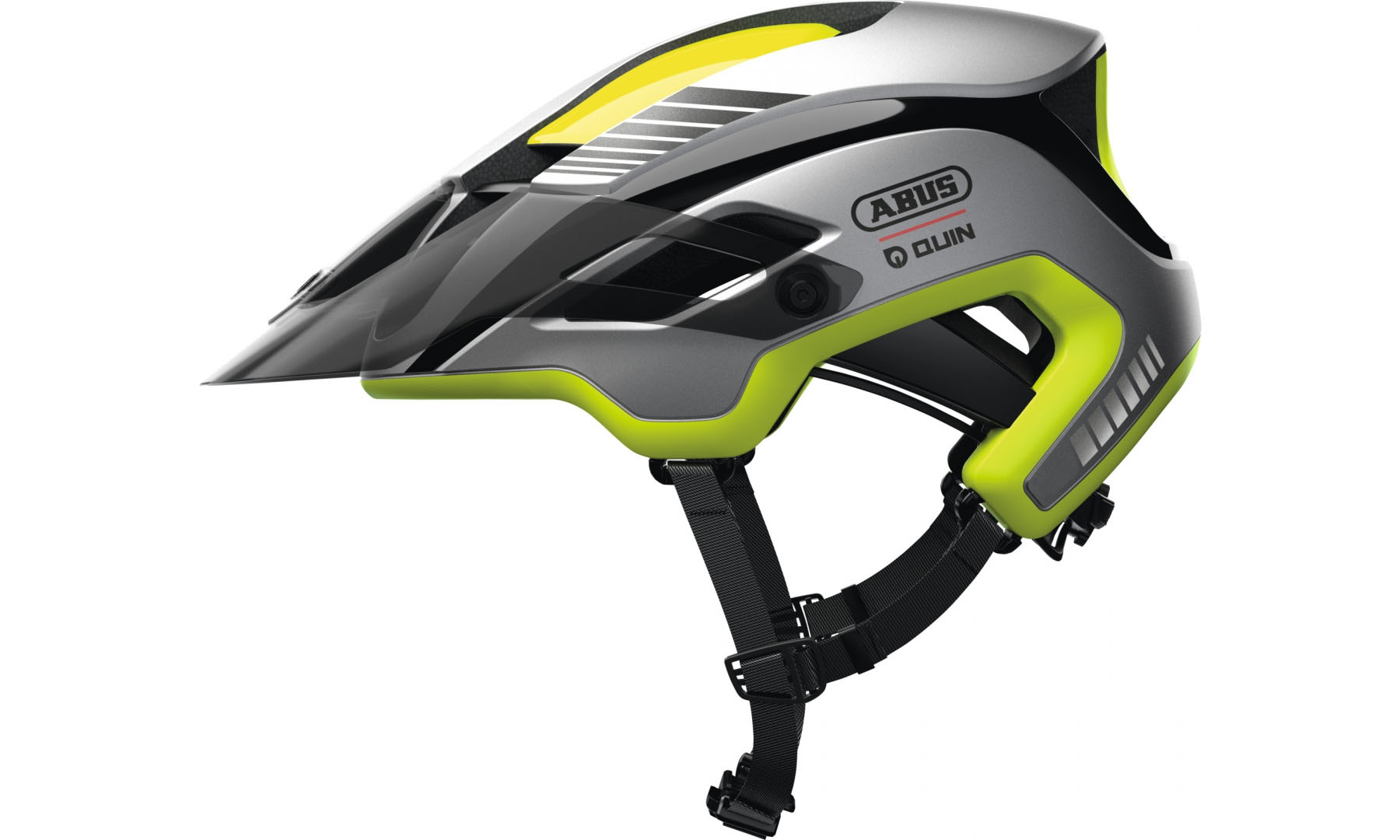 Велошлем спортивный ABUS MONTRAILER QR Neon Yellow, размер L (58-61 см), неоновый желтый 