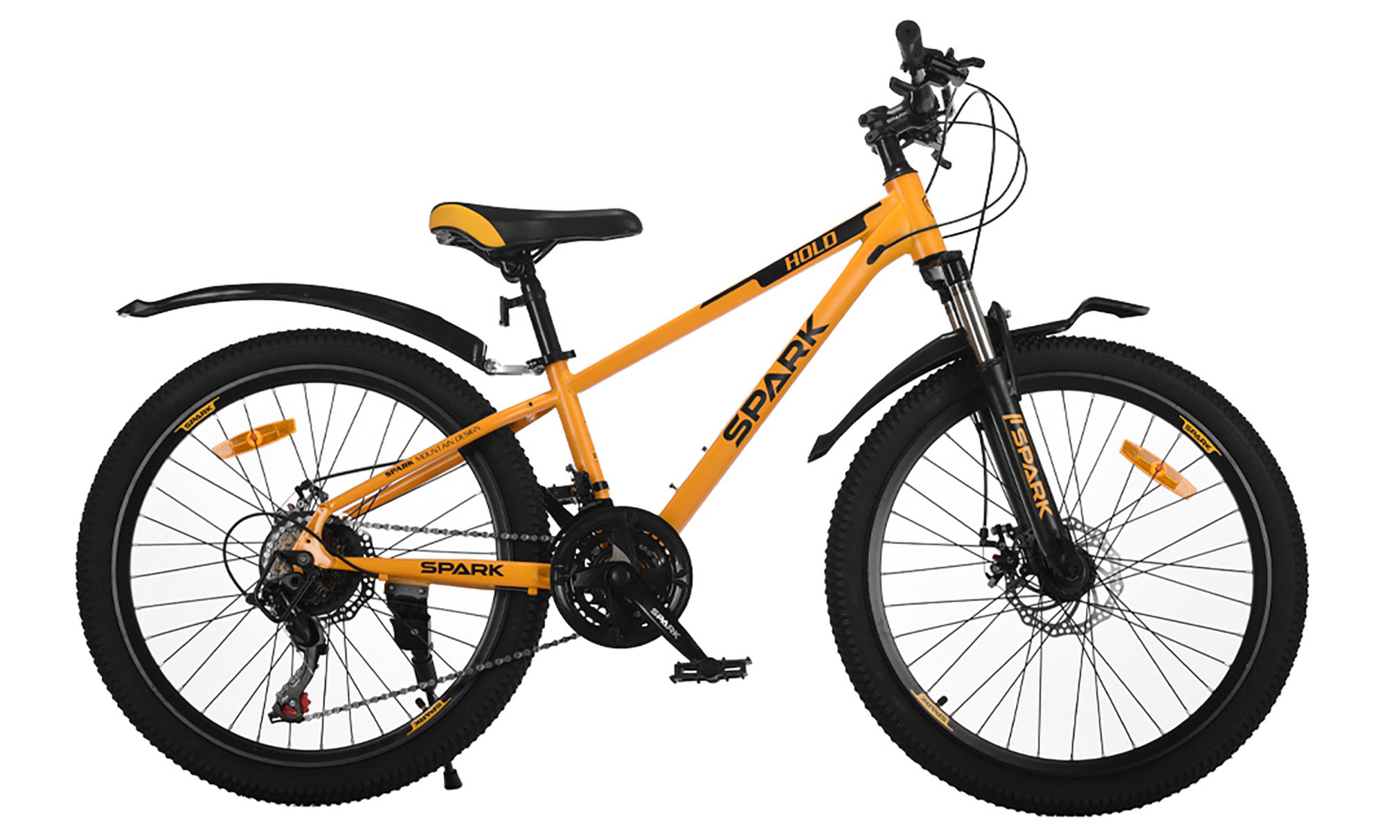 Велосипед SPARK HOLD 24", размер XXS, рама 12", год 2025, оранжевый 