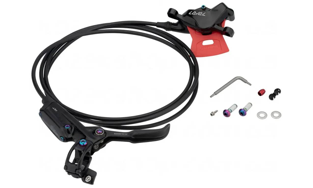 Гальмо дискове SRAM Level Ultimate, Carbon Lever Rainbow Black Rear 2000mm 6