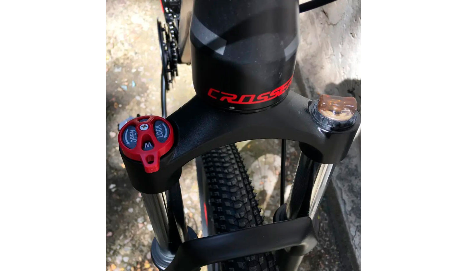 Фотографія Велосипед Crosser MT-036-21S 29" розмір М рама 17 2022 Чорно-червоний 7
