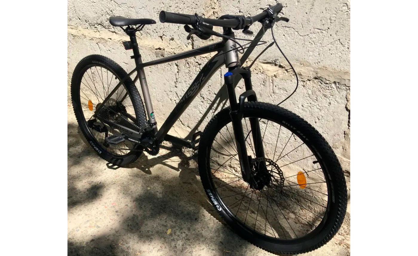 Велосипед Crosser First MT-042 27,5" розмір М рама 18 2021 Сіро-чорний 9