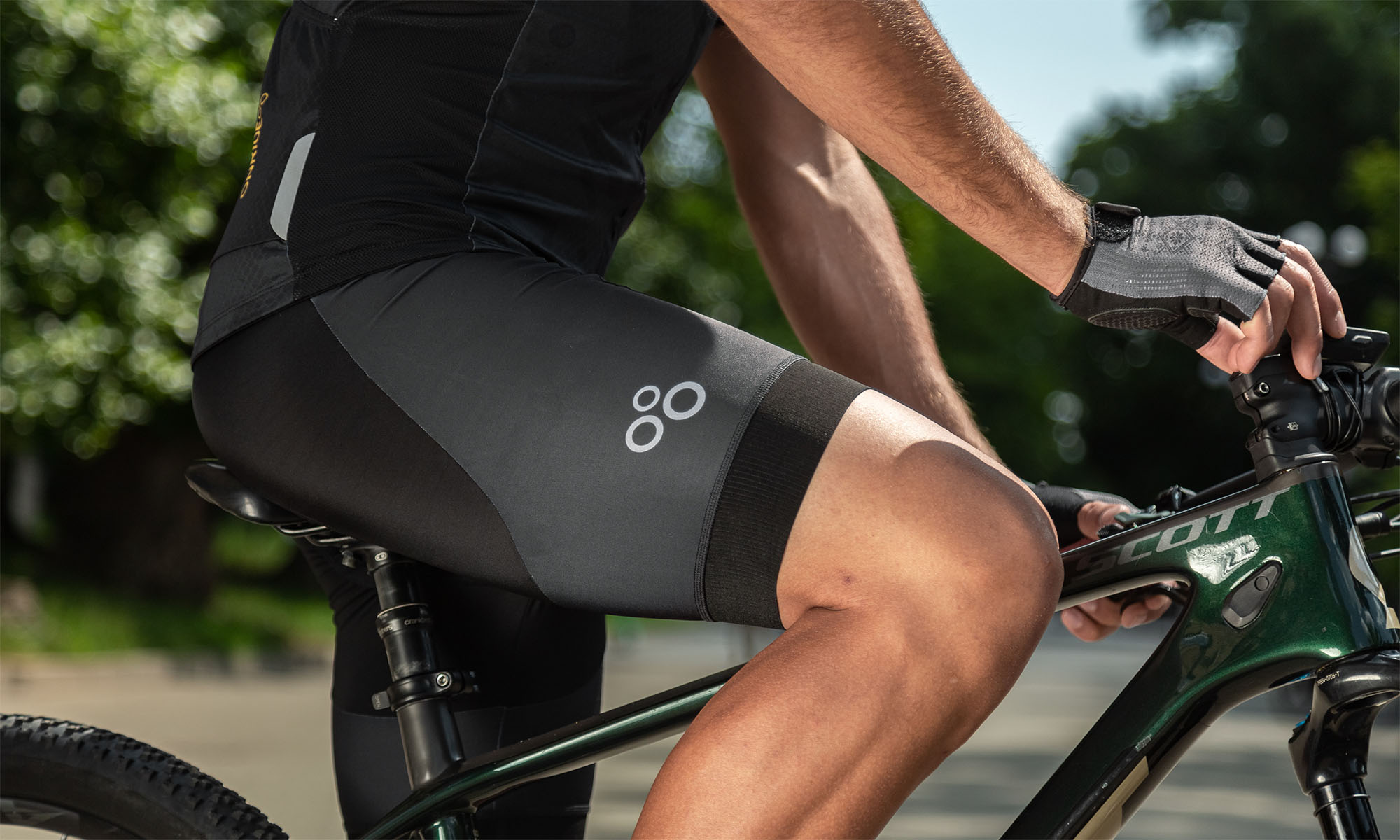 Велотруси з лямками ONRIDE Skill, колір чорний, розмір L 2 Велотруси з лямками ONRIDE Skill, колір чорний, розмір L 2