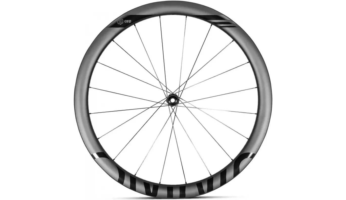Колесо пров. + задн. 28" ERE OMNIA CLR45 CARBON, Road, 100x12/142x12, CL, HG11, tubeless, чорний сатин 4 Колесо пров. + задн. 28" ERE OMNIA CLR45 CARBON, Road, 100x12/142x12, CL, HG11, tubeless, чорний сатин 4
