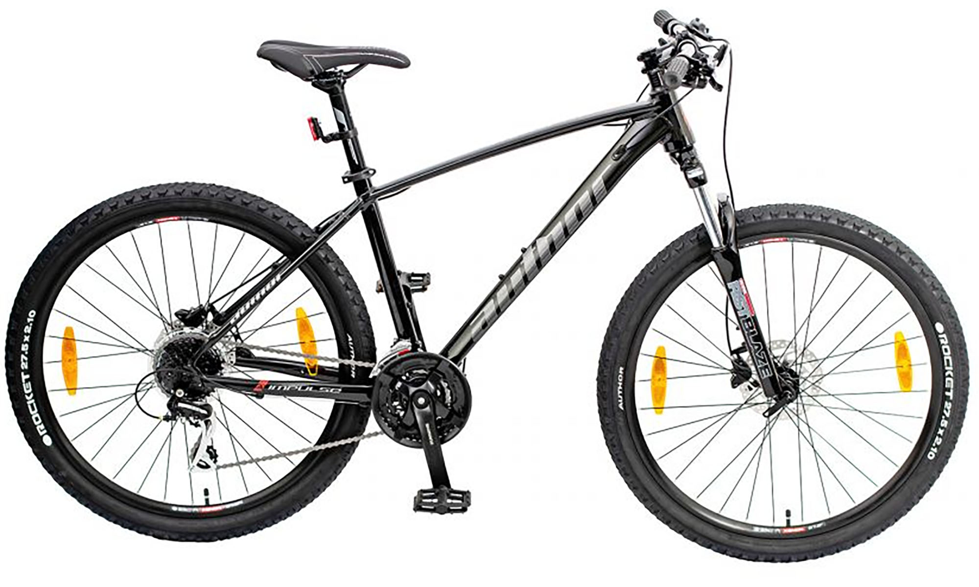 Велосипед AUTHOR Impulse II 27.5", розмір M, рама 17", рік 2025, чорно-сірий 