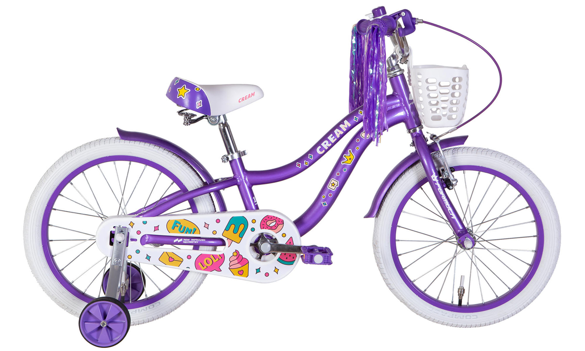 Велосипед Formula Kid CREAM BH 18", размер XXS, рама-9", год 2026, фиолетовый