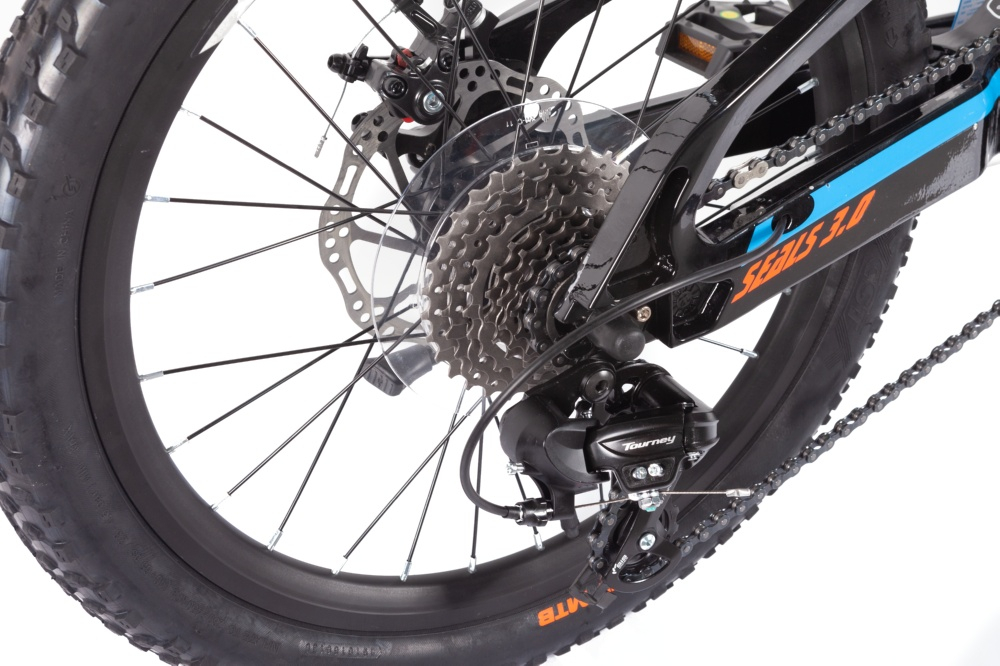 Велосипед Trinx SEALS 3.0 20" Black-Red-Blue 6