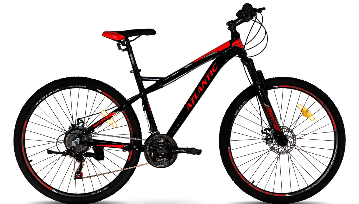 Фотография Велосипед Atlantic Rekon NX 27,5" размер M рама 17" 2022 черно-красный