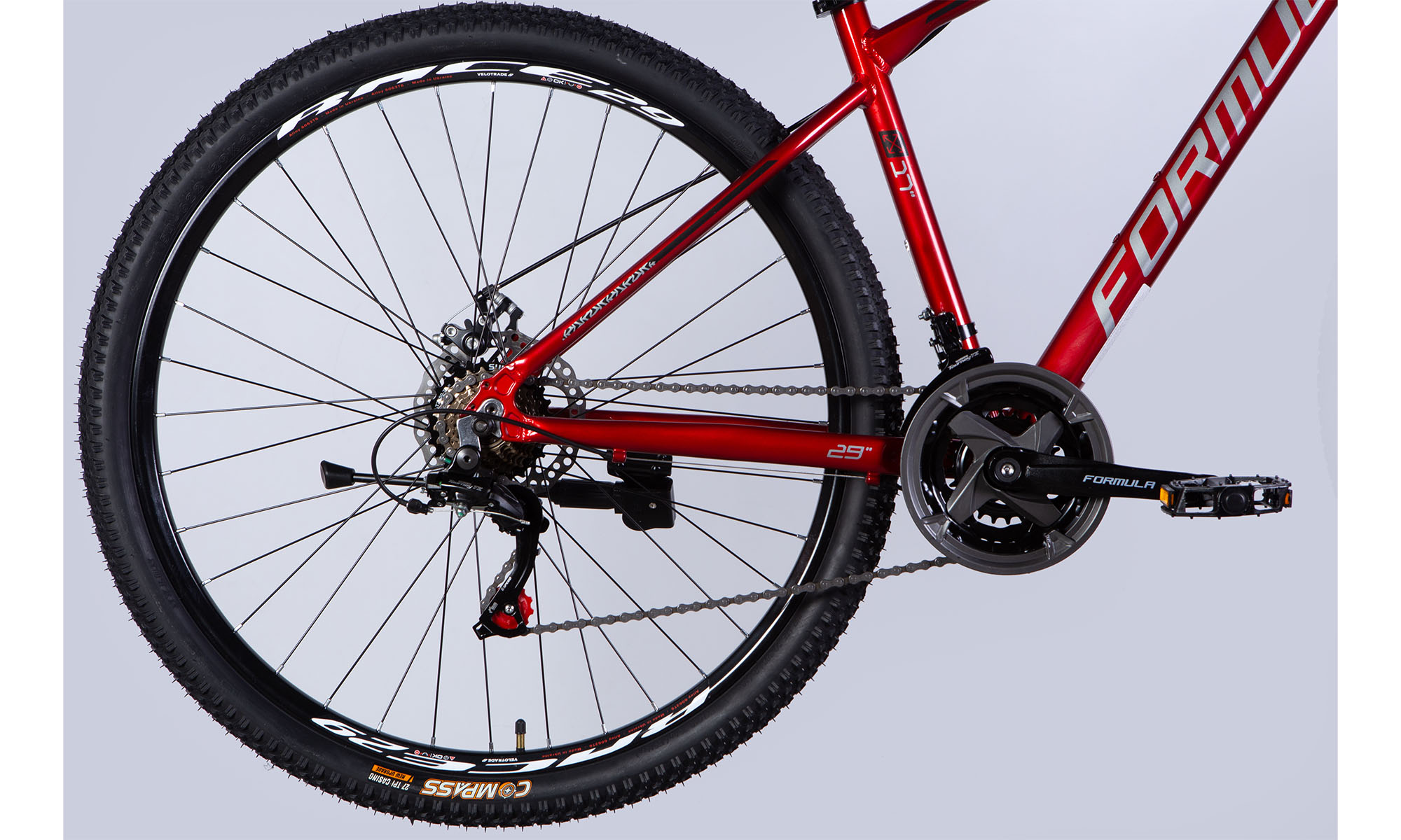 Велосипед Formula MOTION DD FR 29", розмір M, рама 17", 2025, червоно-сріблястий 4 Велосипед Formula MOTION DD FR 29", розмір M, рама 17", 2025, червоно-сріблястий 4