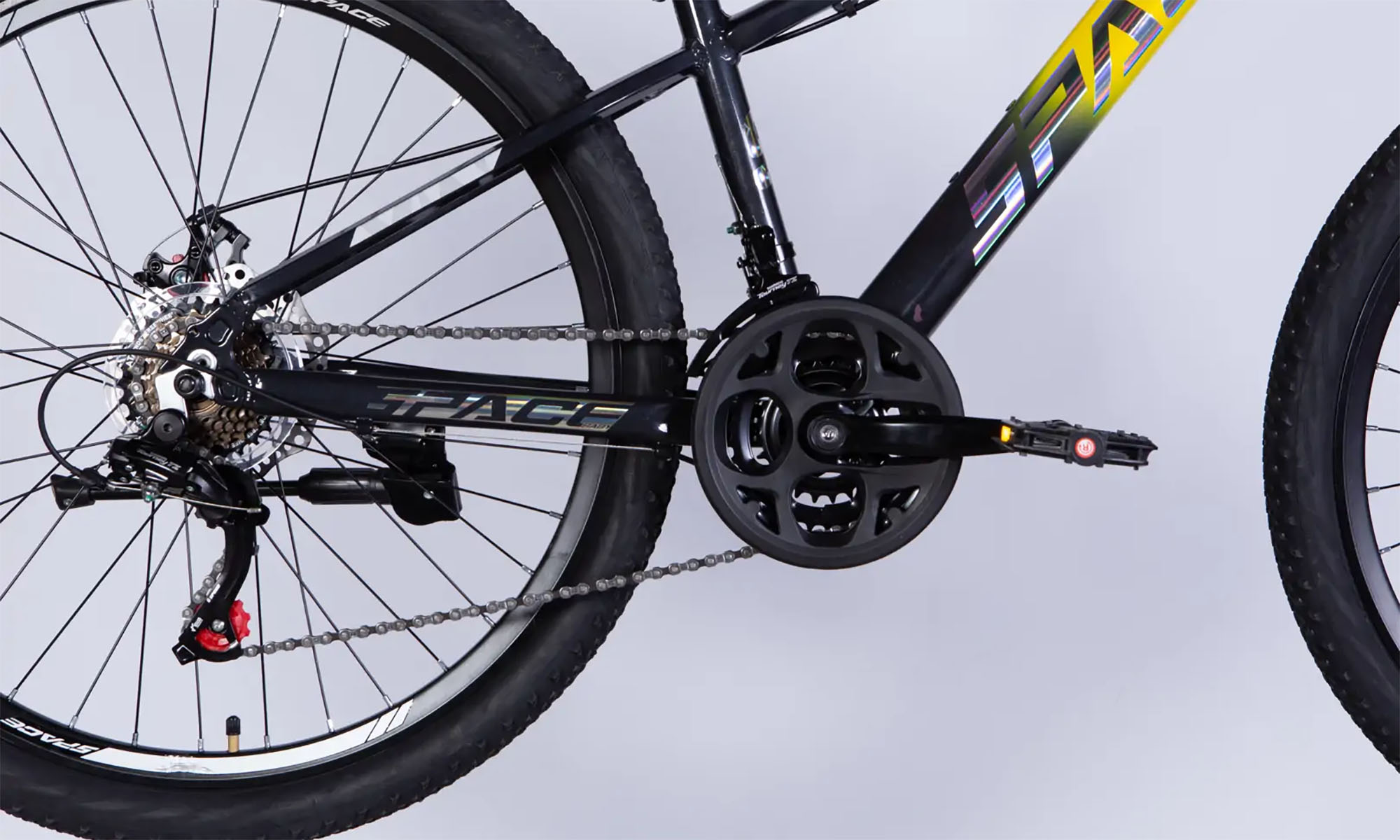 Велосипед SPACE PHAETON DD FR, 26", розмір XS, рама-13", рік 2026, сіро-жовтий 2