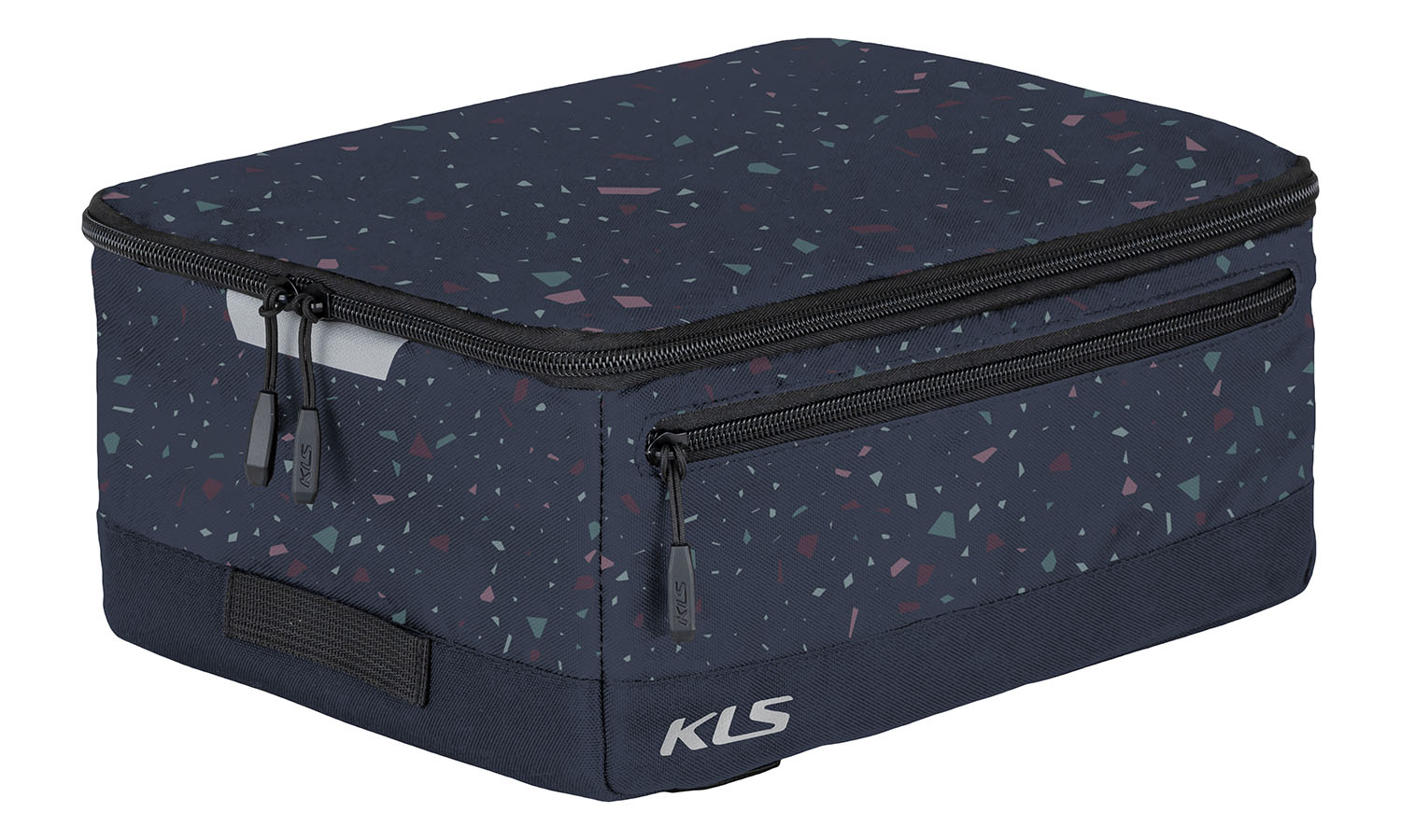 Фотография Сумка на багажник KLS Space city 023 темно-синий, дизайн-конфетти