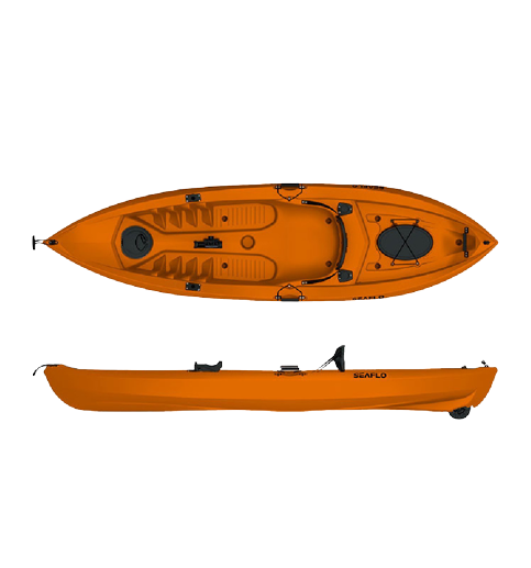 Каяк рыболовный SeaFlo SF-1007, Оранжевый