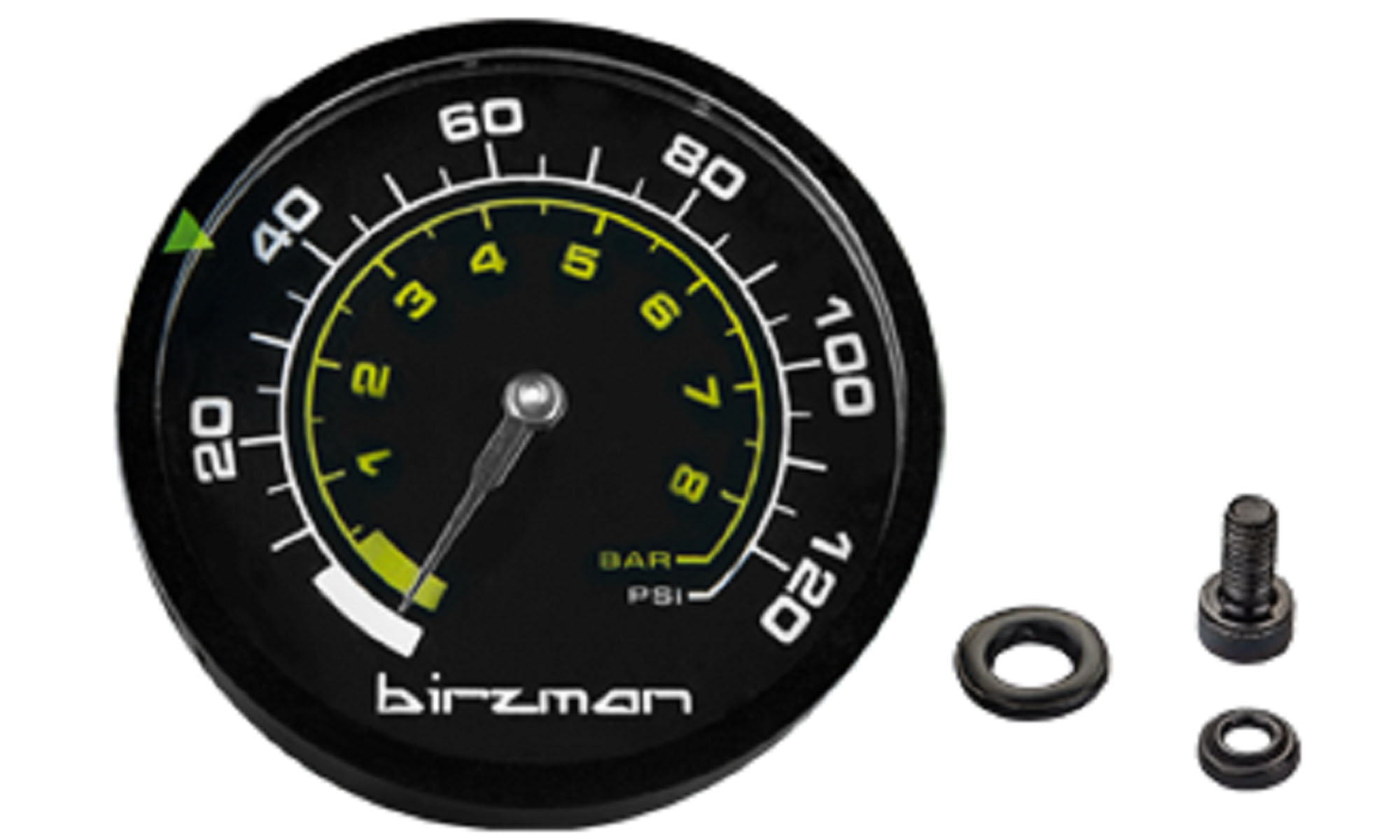 Манометр Birzman 120PSI Maha Push & Twist MTBII Манометр Birzman 120PSI Maha Push & Twist MTBII