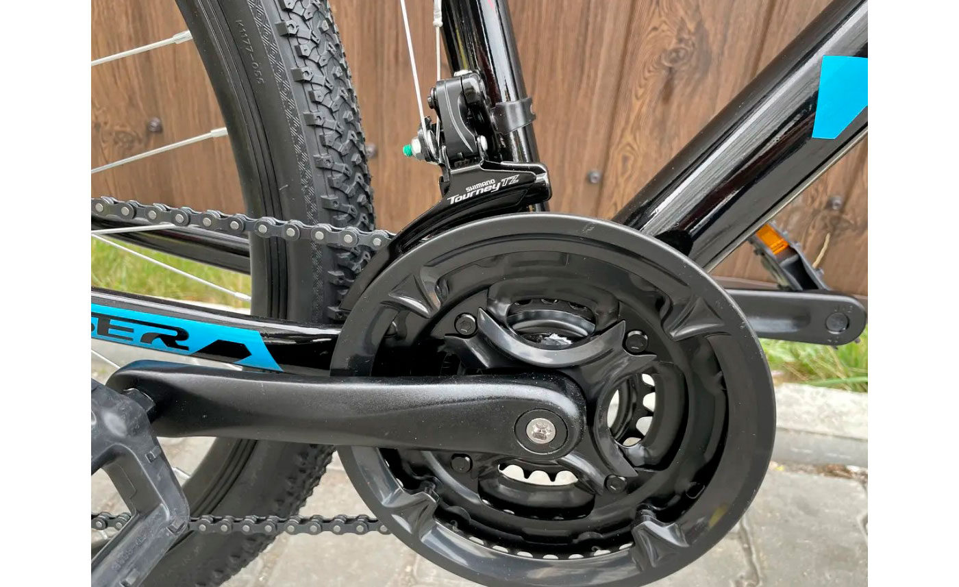 Велосипед Crosser Boy 26" размер М рама 17 2021 Черно-голубой 4