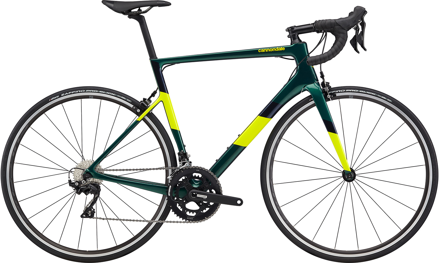 Велосипед Cannondale SUPERSIX Carbon 105 28" (2021) 2021 Зелено-салатовый 15