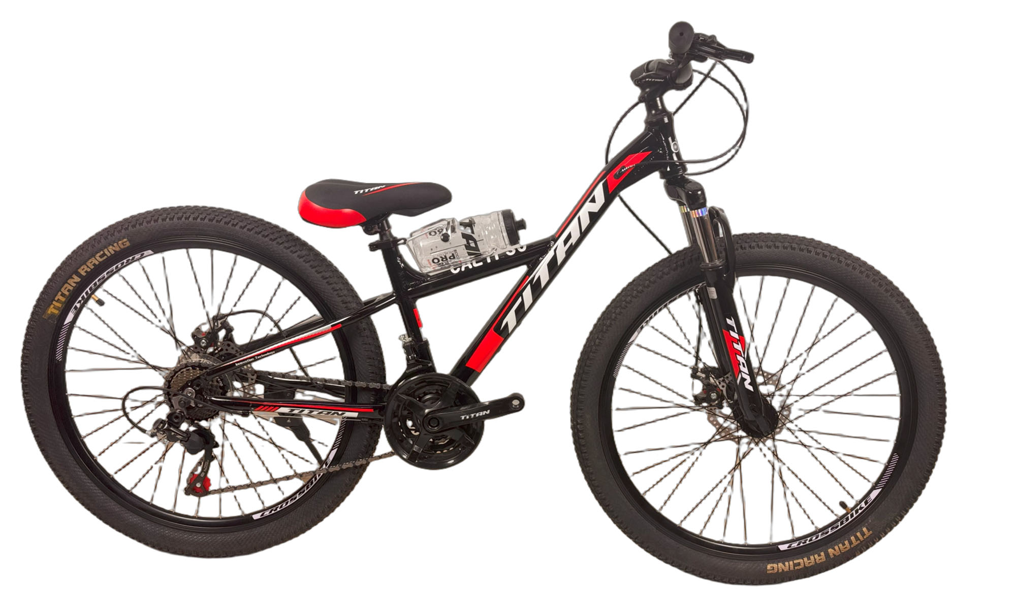 Велосипед Titan CALYPSO 26", размер XS, рама 13", год 2023, Черный-Красный
