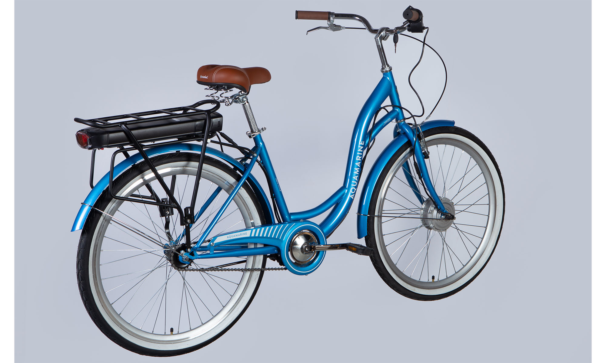 Велосипед з електроприводом Dorozhnik eAQUAMARINE BH 26", розмір M, рама-17" 36B 12.5А*г 350Вт, 2025, синій YS 2033 3