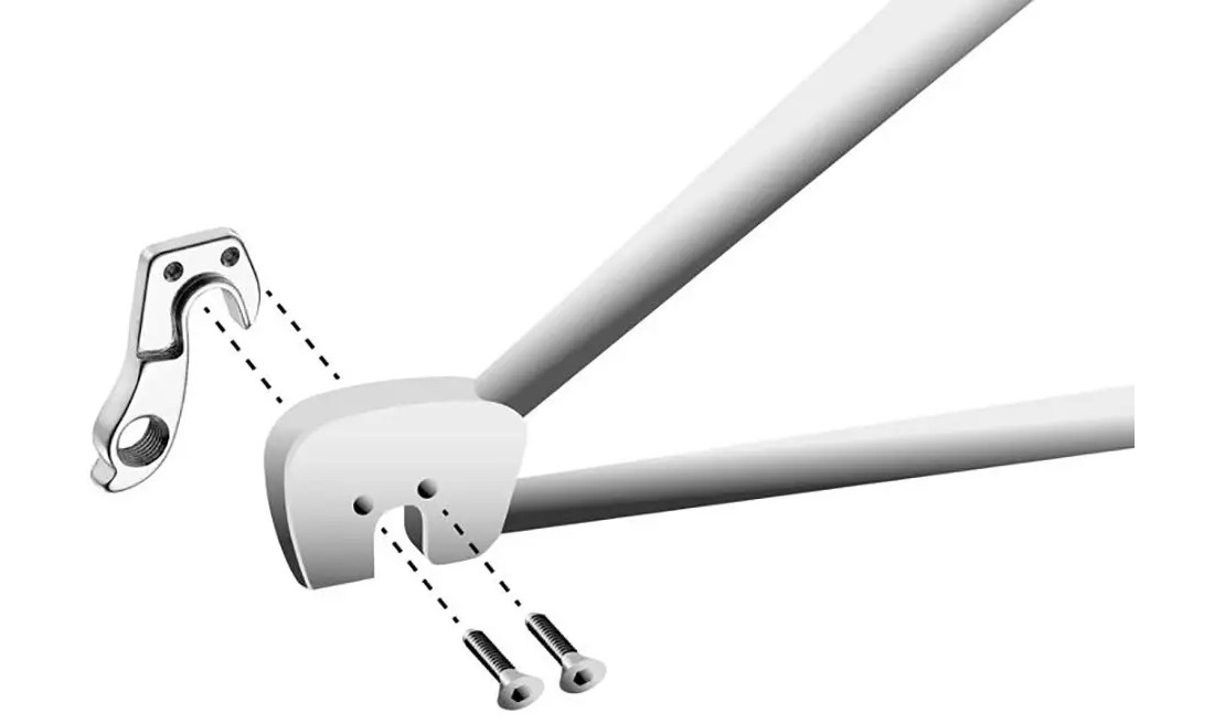 Крюк для переключателя Giant RE171A Rear Derailleur Hanger, Silver 2