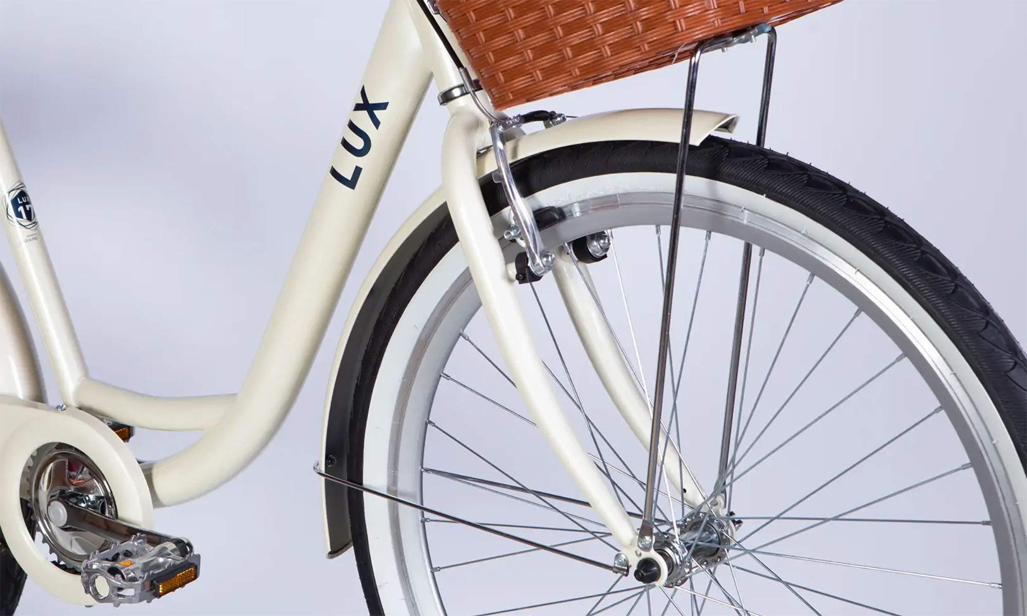 Велосипед Dorozhnik LUX Velosteel 26", размер M, рама-17", год 2026, слоновая кость 2