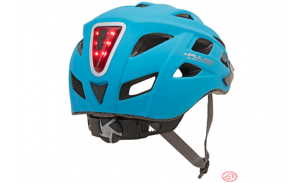 Шлем Author Pulse LED X8 с мигалкой, размер L (58-61 см)  blue 2