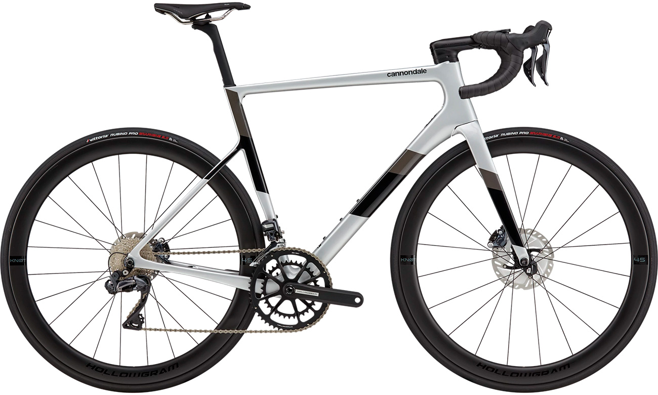 Фотография Велосипед Cannondale SUPERSIX EVO Carbon Disc Ultegra Di2 28" (2021) 2021 Серо-черный 15