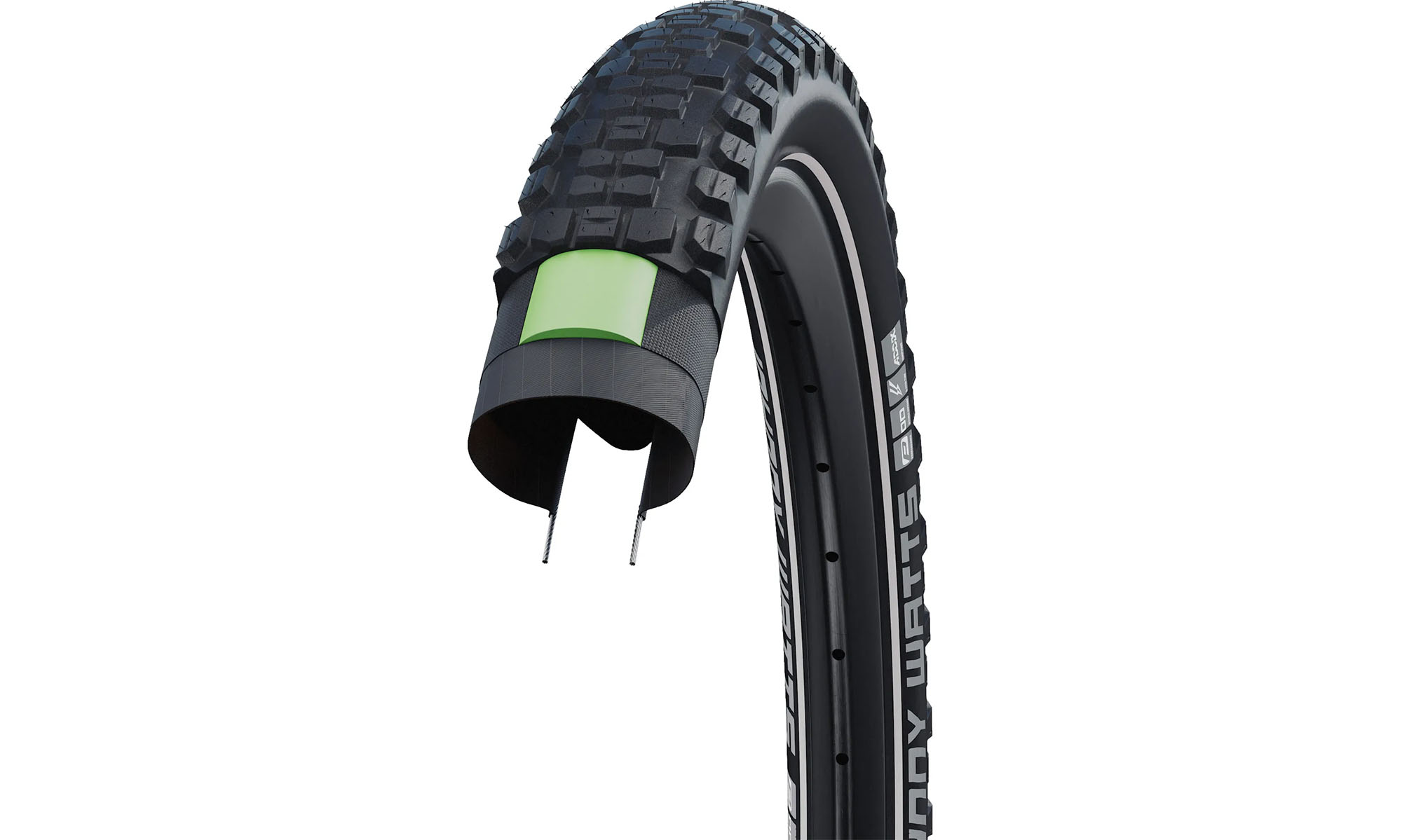 Покришка SCHWALBE JOHNNY WATTS Perf, 29x2.60 (65-622), DD, GreenGuard B/B-SK+RT HS604 ADDIX 67EPI B 2