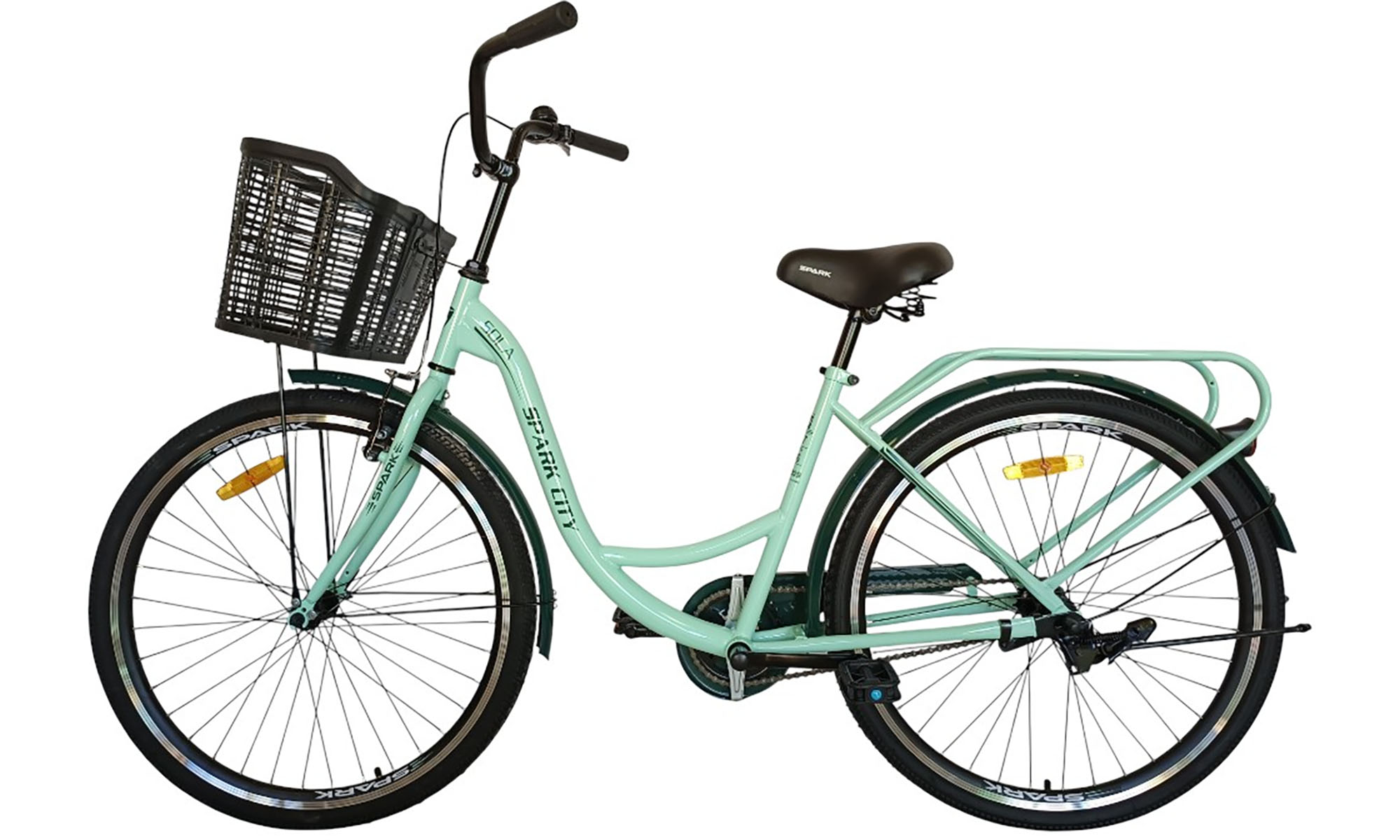 Велосипед SPARK CITY SOLA 26", размер M, рама - 17", год 2026, мятный 4