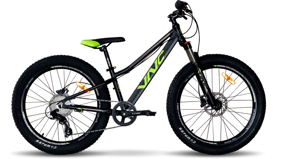 Фотографія Велосипед VNC Blaster A5 24" розмір XXS 2023 Чорно-зелений