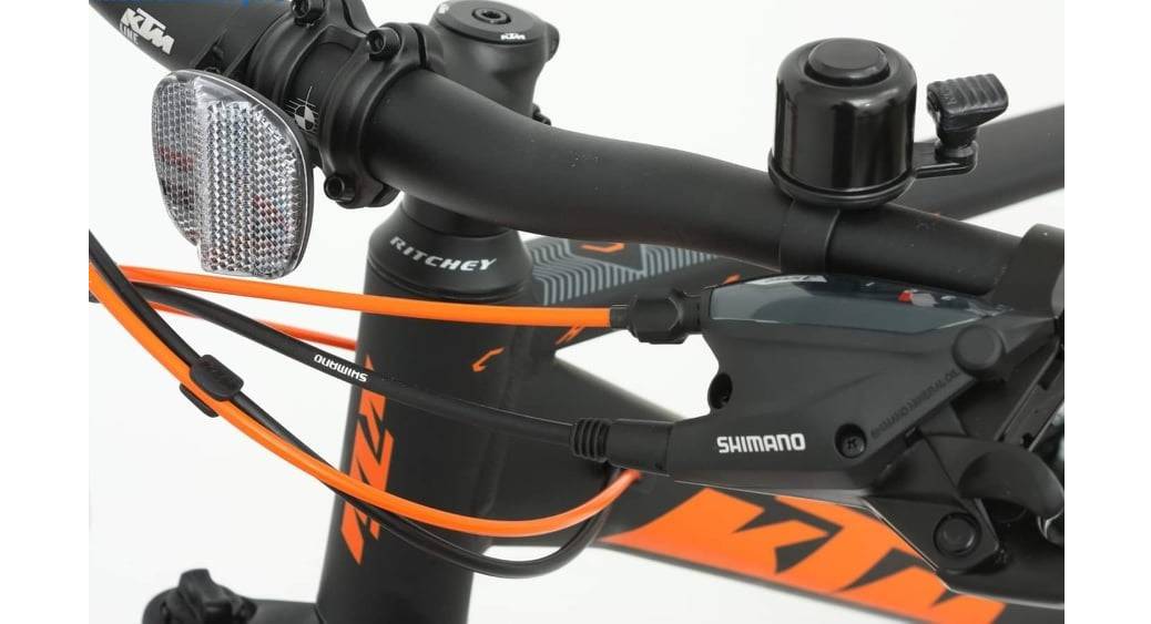 Велосипед KTM CHICAGO 272 27.5", размер M рама 43см (2022) Черно-оранжевый 7