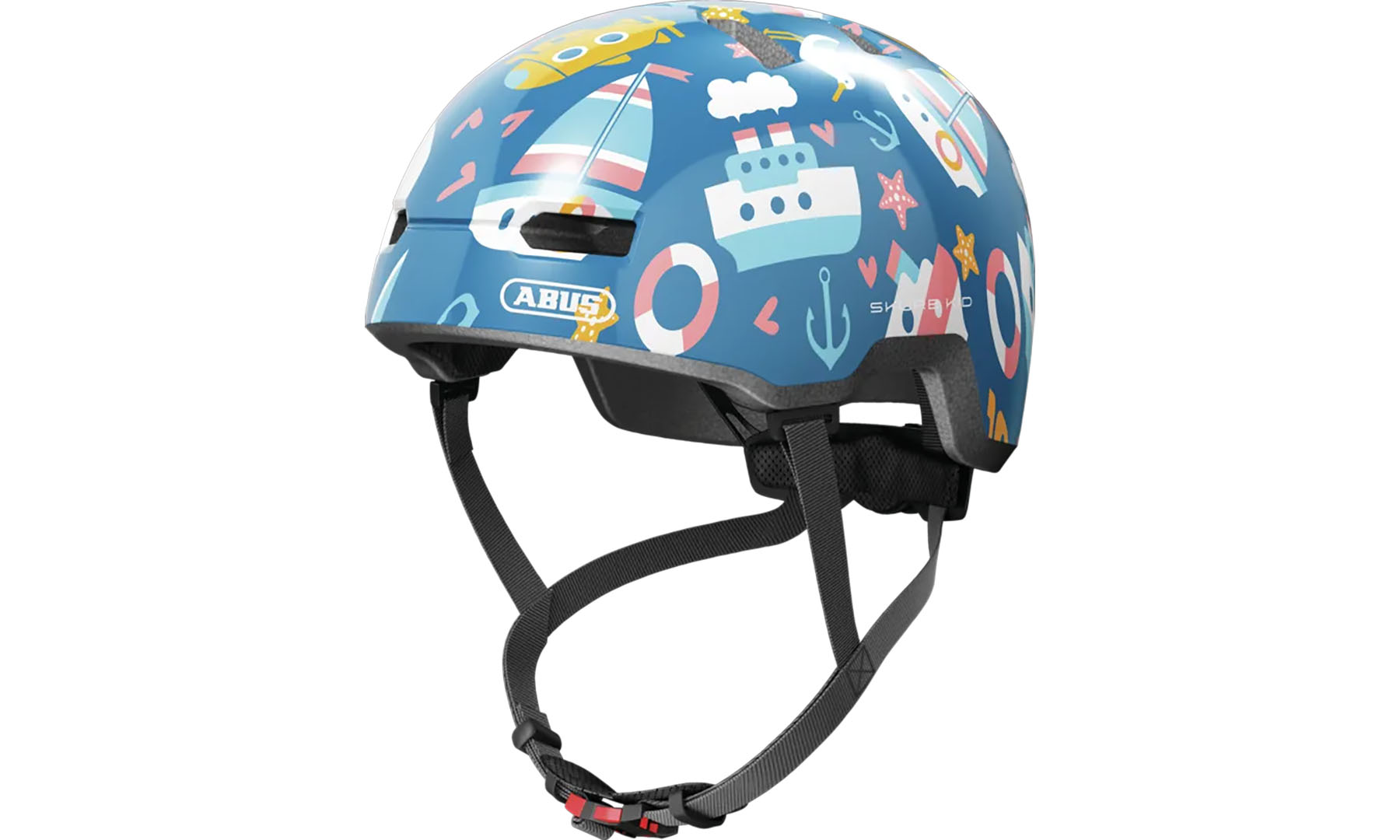 Велошлем детский ABUS SKURB KID blue sailor, размер S (45-50 см), синий 5