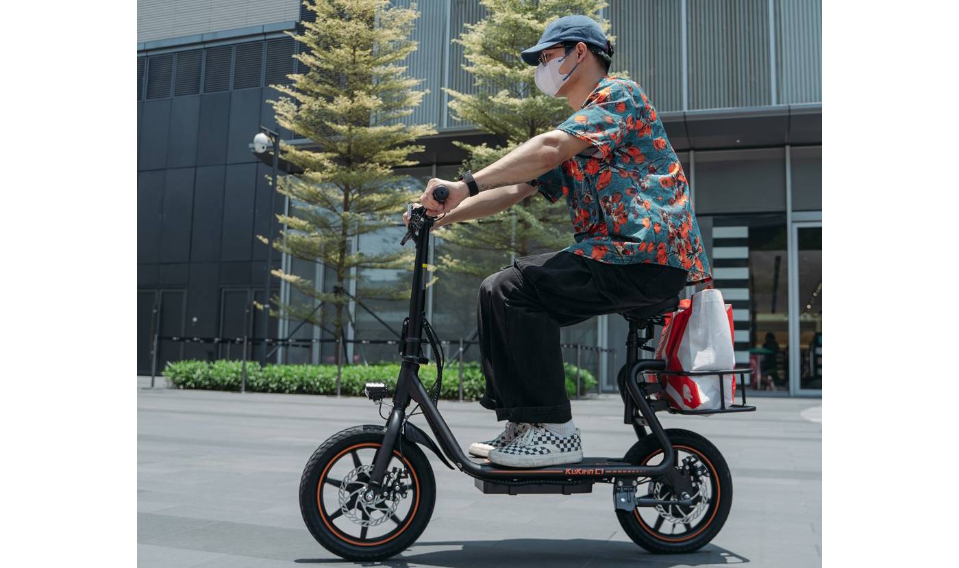 Електросамокат KUGOO KIRIN C1 (350 Вт; 10 Аh; 48 В), чорний 3