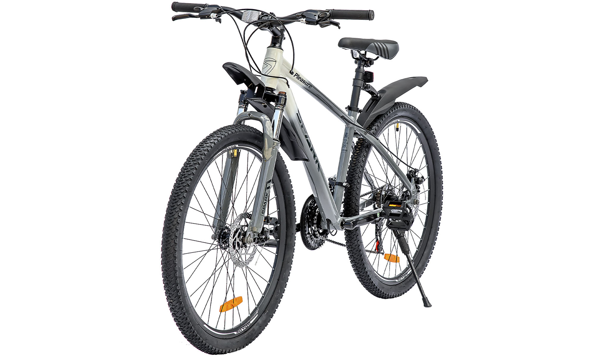 Велосипед SPARK PLEASURE 26", размер S, рама 15", 2025, белый с серым 6