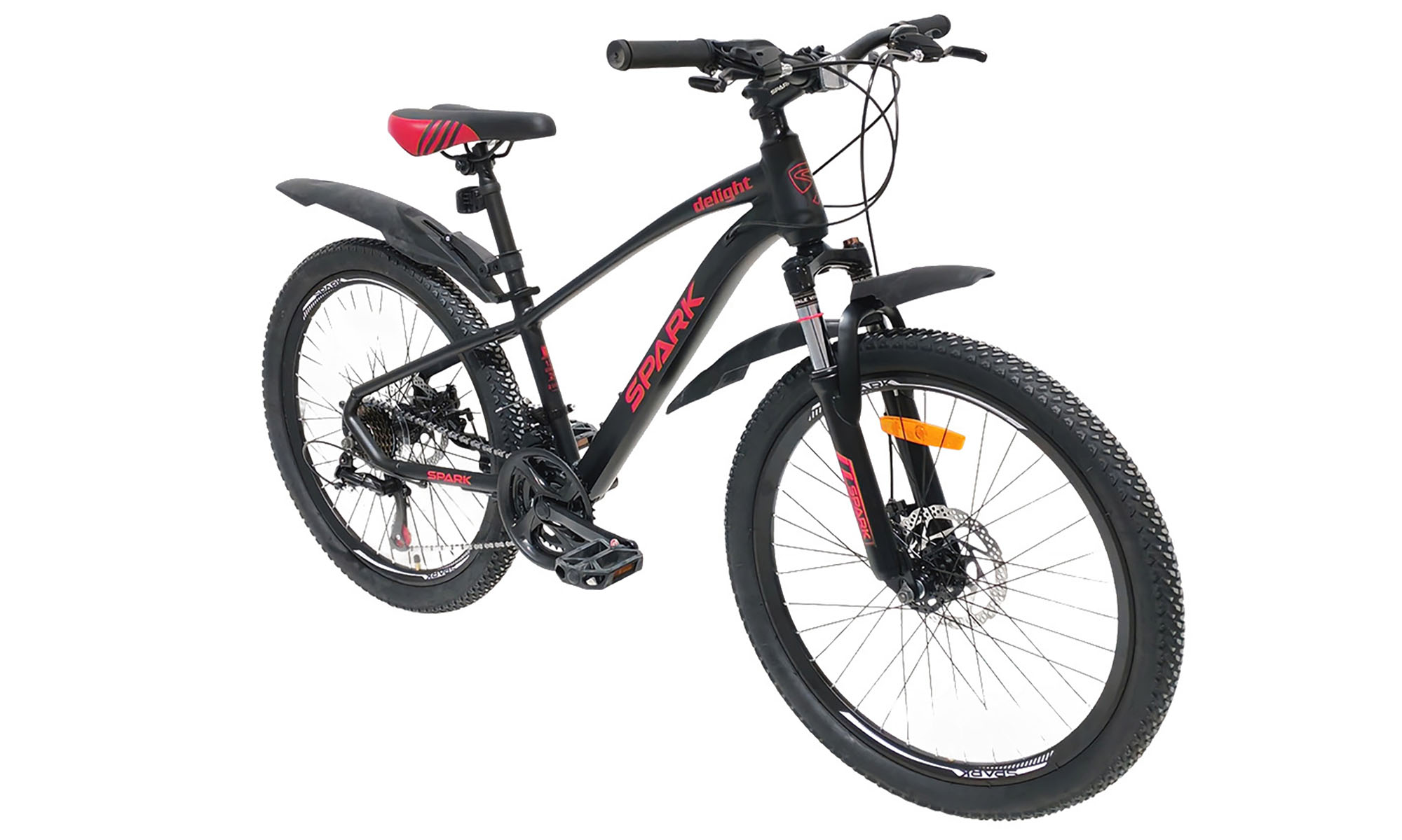 Велосипед SPARK DELIGHT 24" рама 12", рік 2025, чорний 2 Велосипед SPARK DELIGHT 24" рама 12", рік 2025, чорний 2