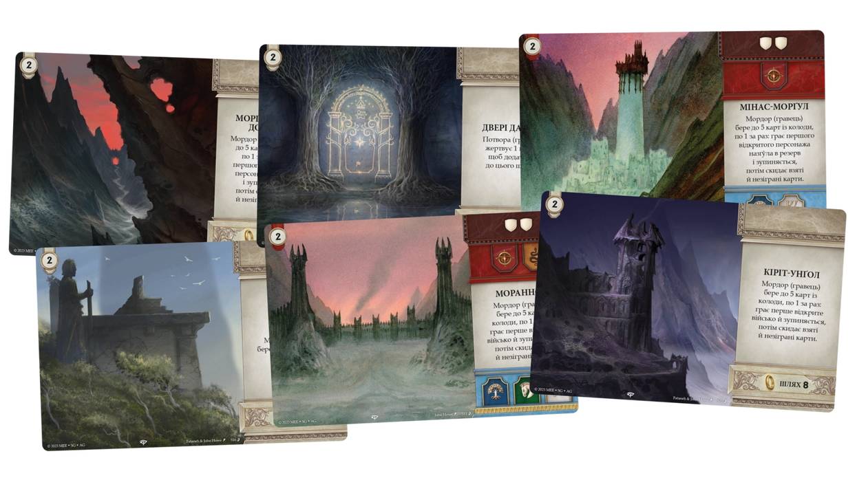 Настольная игра Война Кольца. Карточная игра - Против тени (War of the Ring: The Card Game – Against the Shadow) дополнение 5