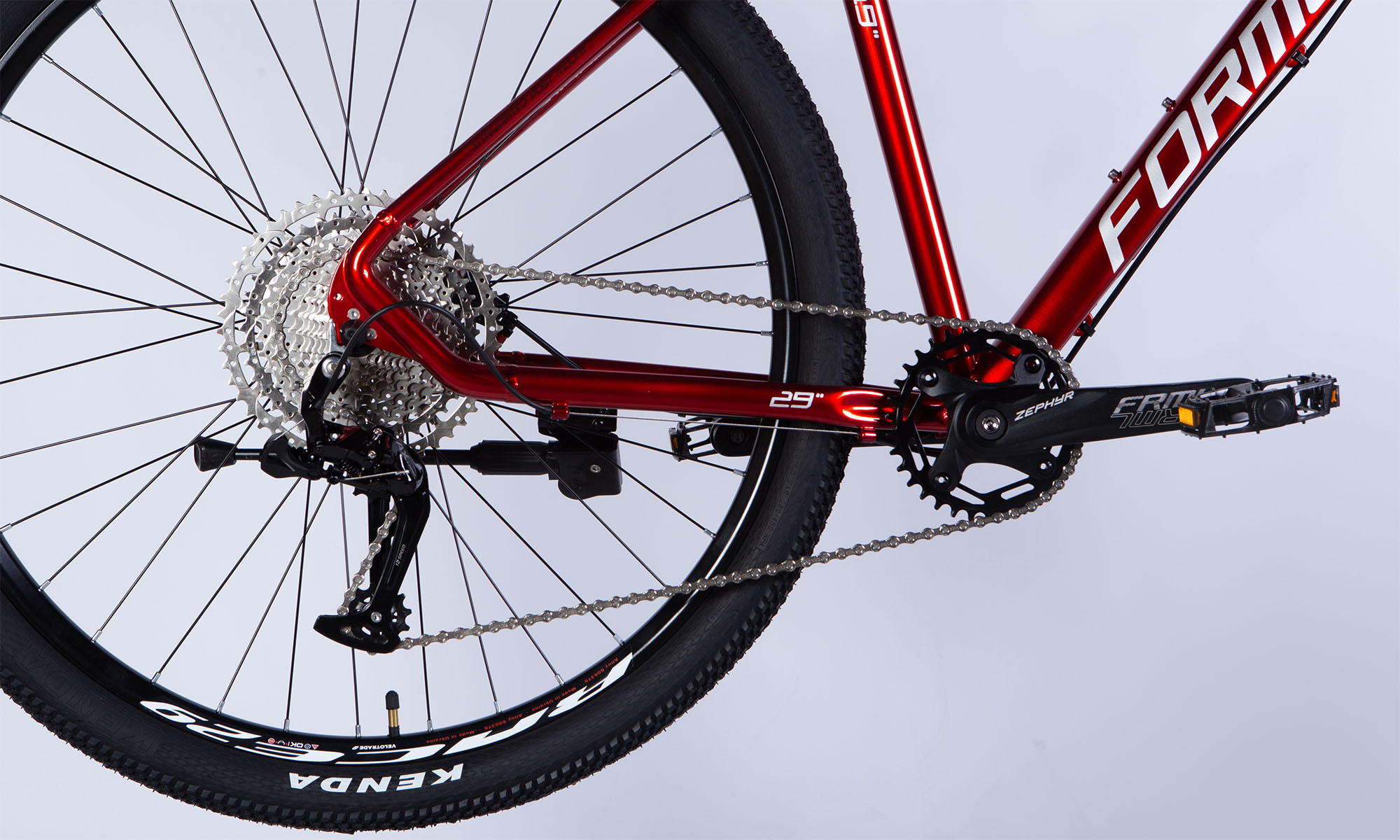 Велосипед Formula ZEPHYR PRO HDD 29", размер XL, рама 21", 2025, черно-красный 4