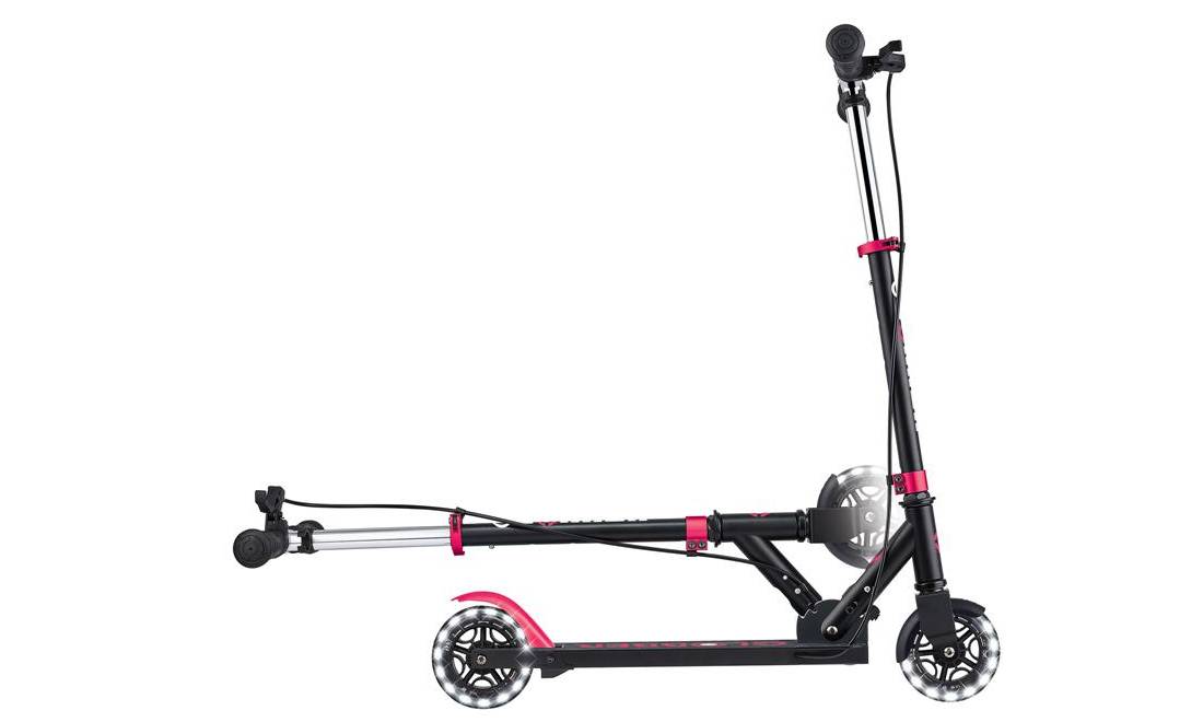 Самокат GLOBBER серії FLOW ELEMENT JUNIOR LIGHTS, чорно-рожевий, колеса з підсвічуванням, 3+ 10