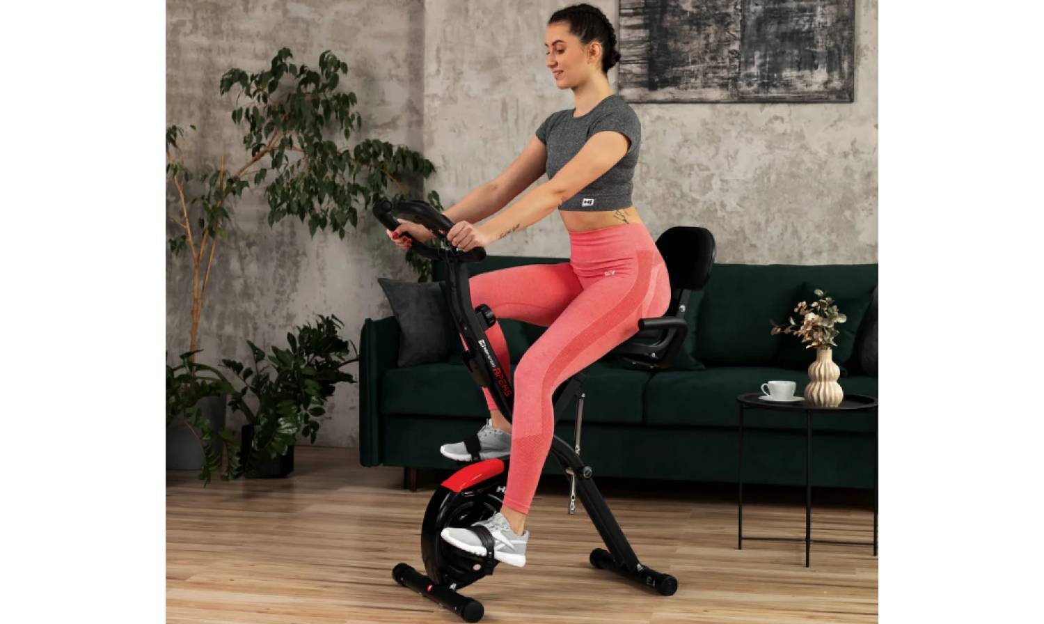 Велотренажер Hop-Sport HS-3030X Apeks X-Bike чорний 10