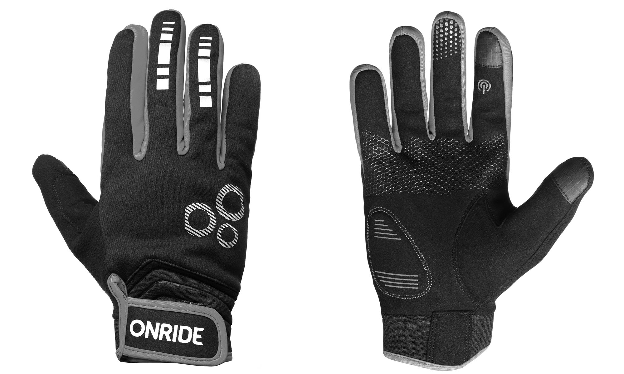 Рукавички ONRIDE Pleasure 20 колір сірий, розмір L Рукавички ONRIDE Pleasure 20 колір сірий, розмір L