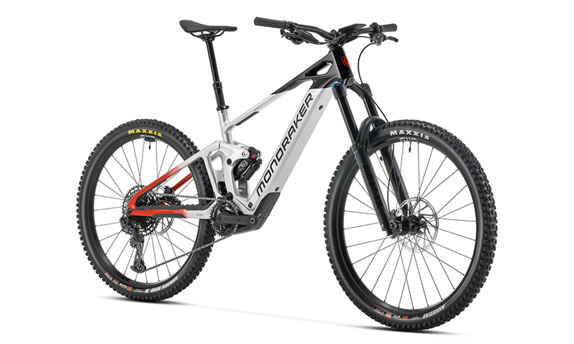Электровелосипед MONDRAKER DUNE R Carbon, Mullet 29"/27.5", размер S, рама 38, 400Wh Bosch SX, год 2026, Серебристый 3