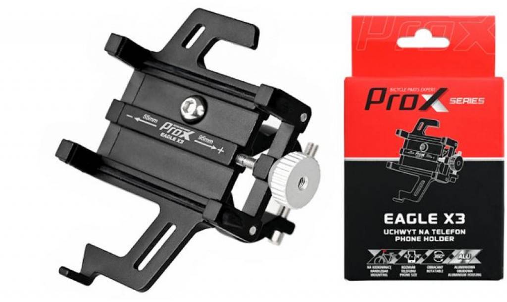 Велодержатель ProX Eagle X3 для телефона 4.7-7.4" ALU, черный 4 Велодержатель ProX Eagle X3 для телефона 4.7-7.4" ALU, черный 4